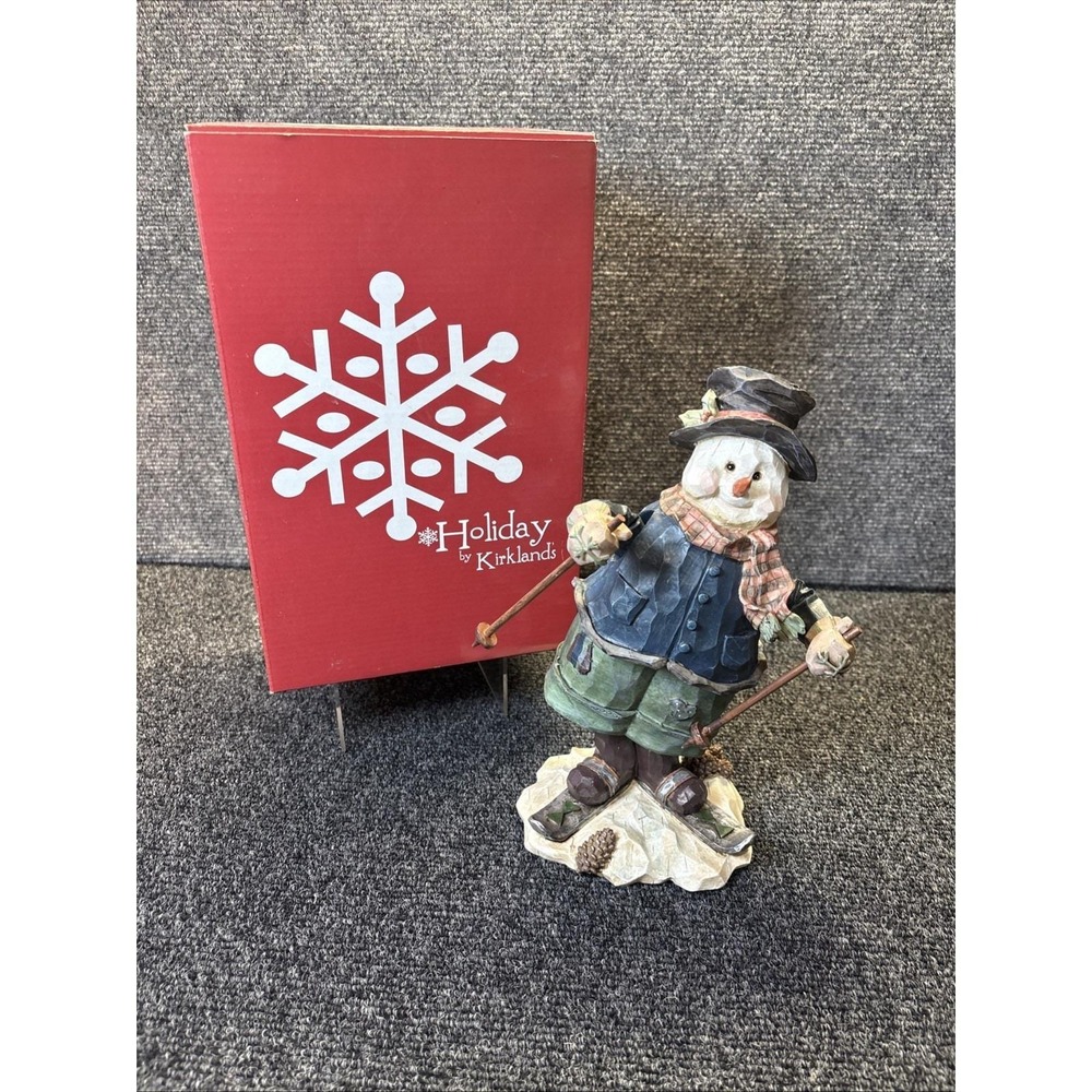 Holiday by Kirkland's~Mechanical Musical Snowman~Frosty the Snowman Resin Music